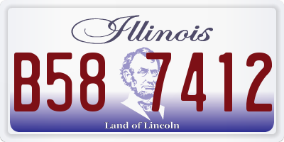 IL license plate B587412