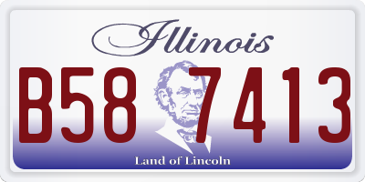 IL license plate B587413