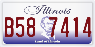 IL license plate B587414