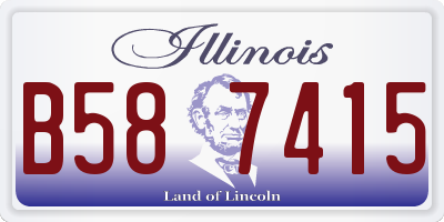 IL license plate B587415