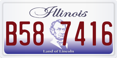 IL license plate B587416