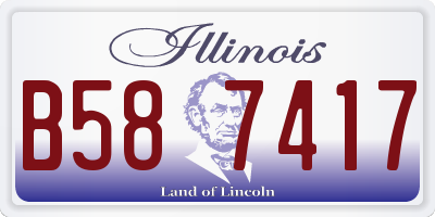 IL license plate B587417