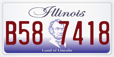 IL license plate B587418