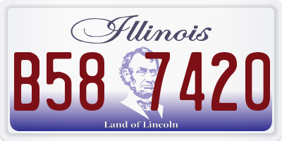 IL license plate B587420