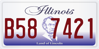 IL license plate B587421