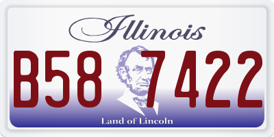 IL license plate B587422