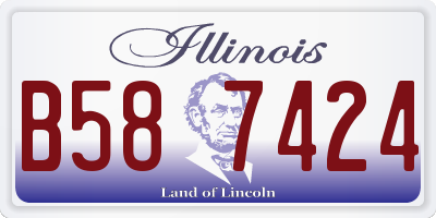 IL license plate B587424