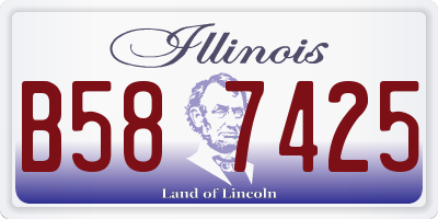 IL license plate B587425