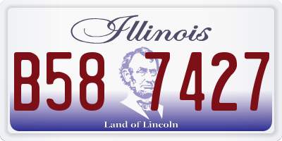 IL license plate B587427