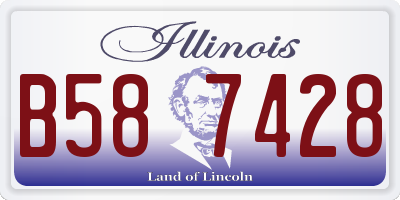 IL license plate B587428
