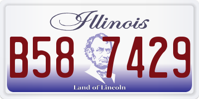 IL license plate B587429