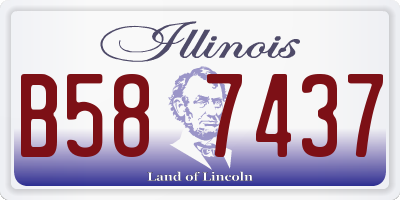 IL license plate B587437