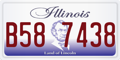 IL license plate B587438