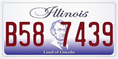 IL license plate B587439