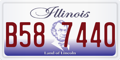 IL license plate B587440