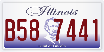 IL license plate B587441