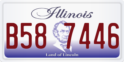 IL license plate B587446