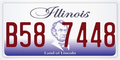 IL license plate B587448