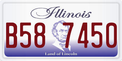 IL license plate B587450