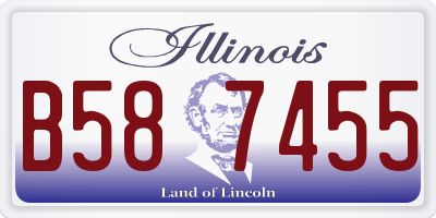 IL license plate B587455