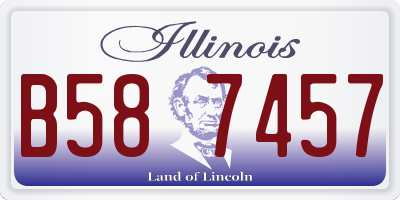 IL license plate B587457