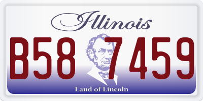 IL license plate B587459