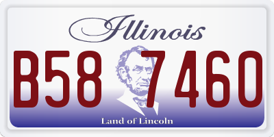 IL license plate B587460