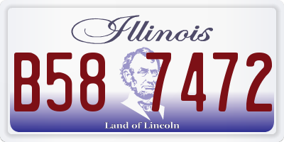 IL license plate B587472