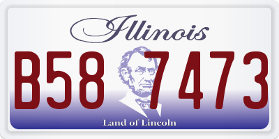 IL license plate B587473