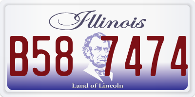 IL license plate B587474