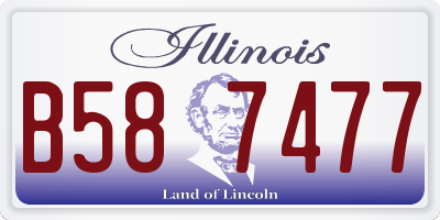 IL license plate B587477