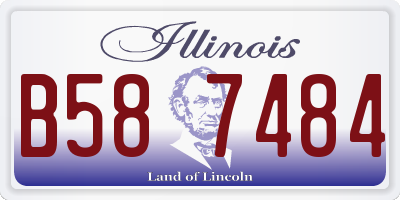 IL license plate B587484