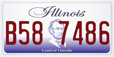 IL license plate B587486