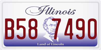 IL license plate B587490