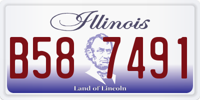 IL license plate B587491