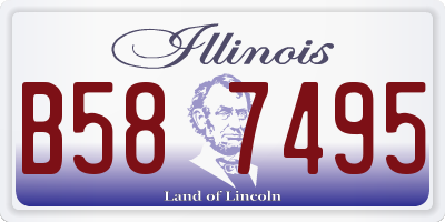 IL license plate B587495