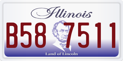 IL license plate B587511