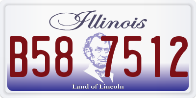 IL license plate B587512