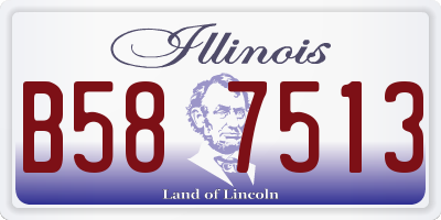 IL license plate B587513