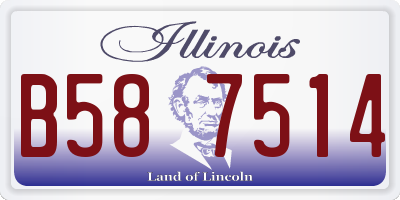 IL license plate B587514