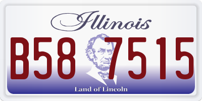 IL license plate B587515