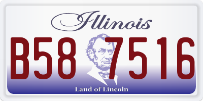 IL license plate B587516