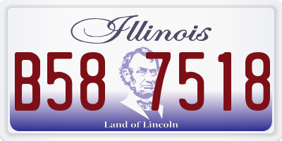 IL license plate B587518