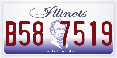 IL license plate B587519