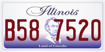 IL license plate B587520