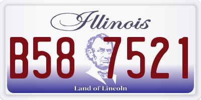IL license plate B587521