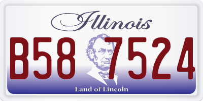IL license plate B587524