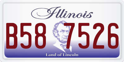 IL license plate B587526