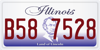 IL license plate B587528