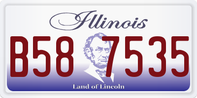 IL license plate B587535
